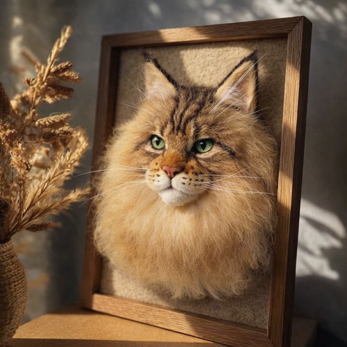 Custom Paw Story pet 3D photo frame portrait | Handmade Memorial Gifts