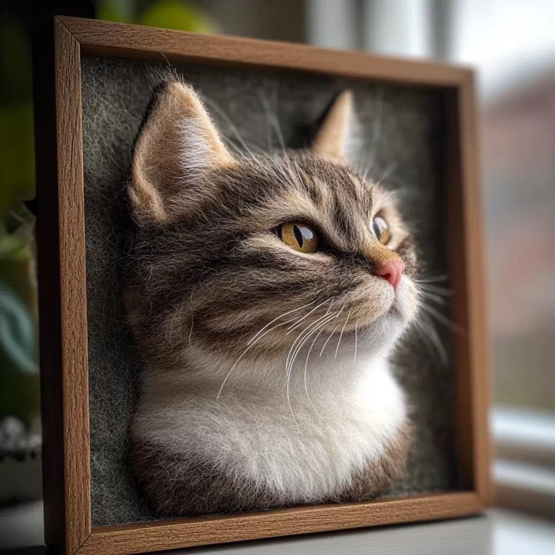 Custom Paw Story pet 3D photo frame portrait | Handmade Memorial Gifts